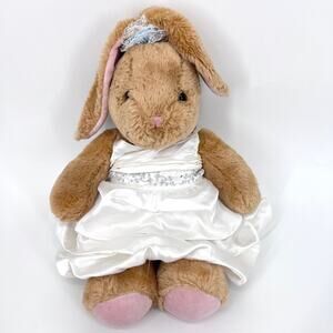 Build A Bear Floppy Ear Bunny Bride with Dress and Garter